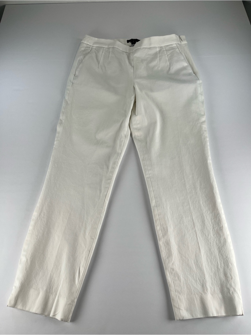 J. Crew Martie Straight Leg Pants in White Sz 4